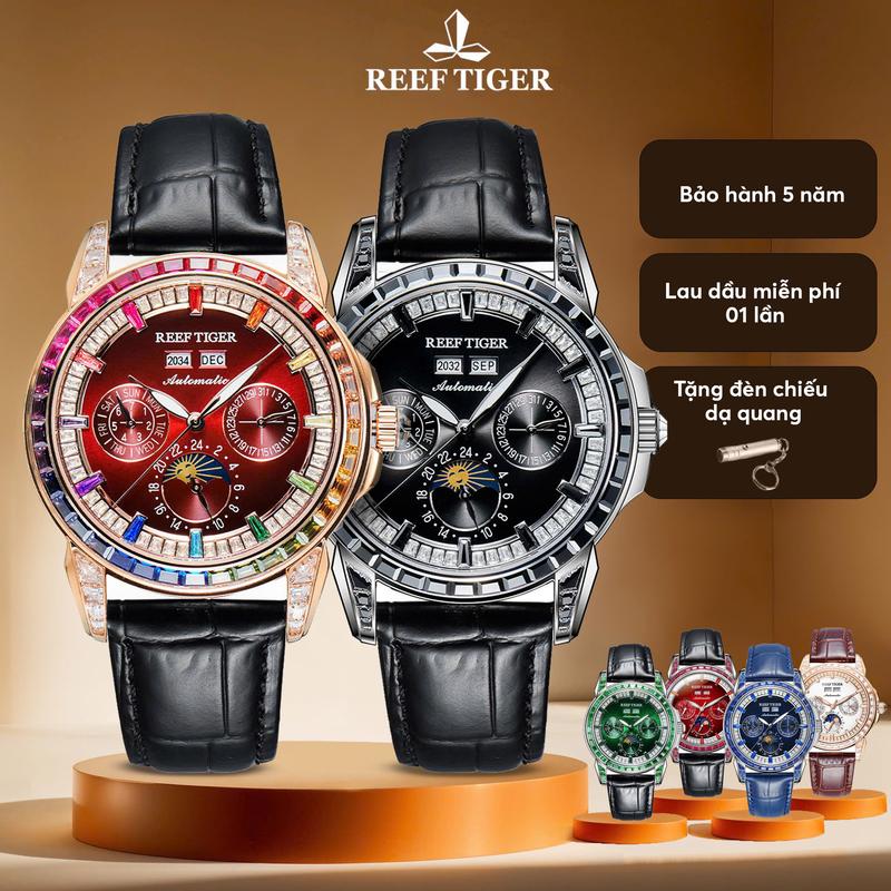 ĐỒNG HỒ NAM REEF TIGER RGA1988 ĐẲNG CẤP SANG TRỌNG| TẶNG 1 LẦN LAU DẦU MIỄN PHÍ TẶNG 1 ĐÈN CHIẾU DẠ QUANG