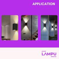 Gambar Lampu Dinding 2 arah Kotak Square MR16 Good Quality Black White - Putih dari Pusat Lampu Jakarta Kota Administrasi Jakarta Pusat 5 Tokopedia