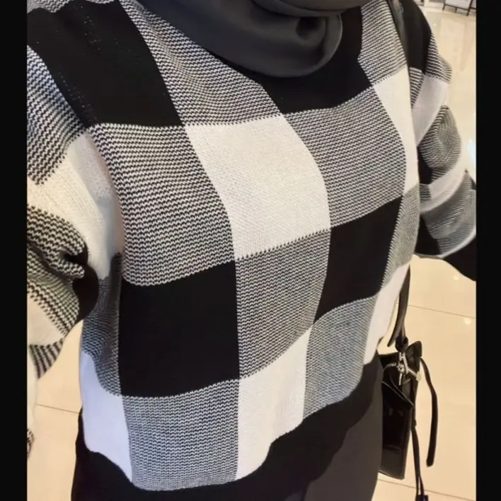 BAJU ATASAN WANITA RAJUT KOTAK KOREAN STYLE CROP RECOMENDED BLOUSE 4