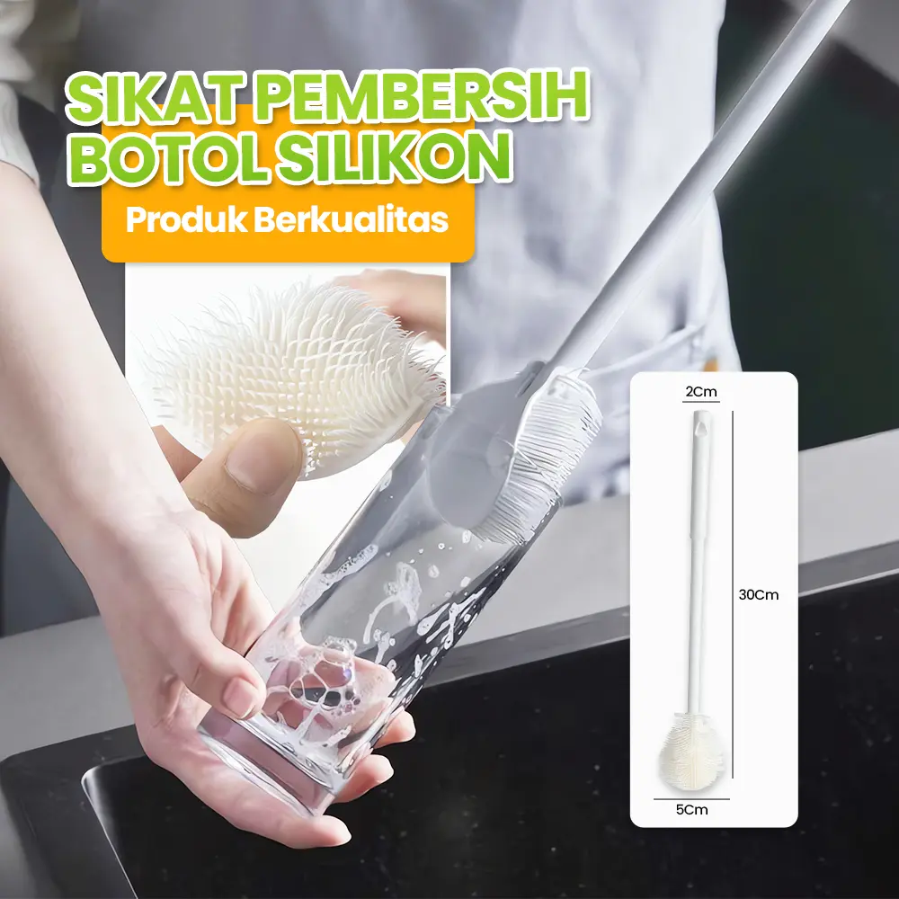 Sikat pembersih cangkir dengan gagang panjang yang dapat dilipat, sikat kecil khusus untuk membersihkan gelas dan blender, sikat untuk membersihkan celah.