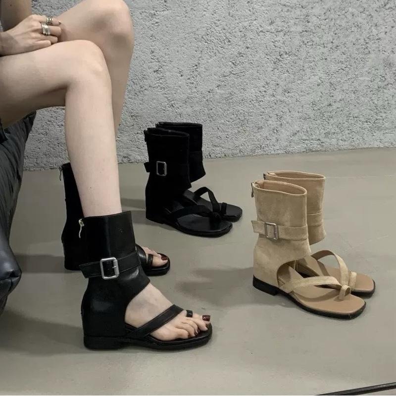  Giày bốt nữ xỏ ngón độn đế 3,4cm mã 39.Q.c sang chảnh cho phái đẹp 