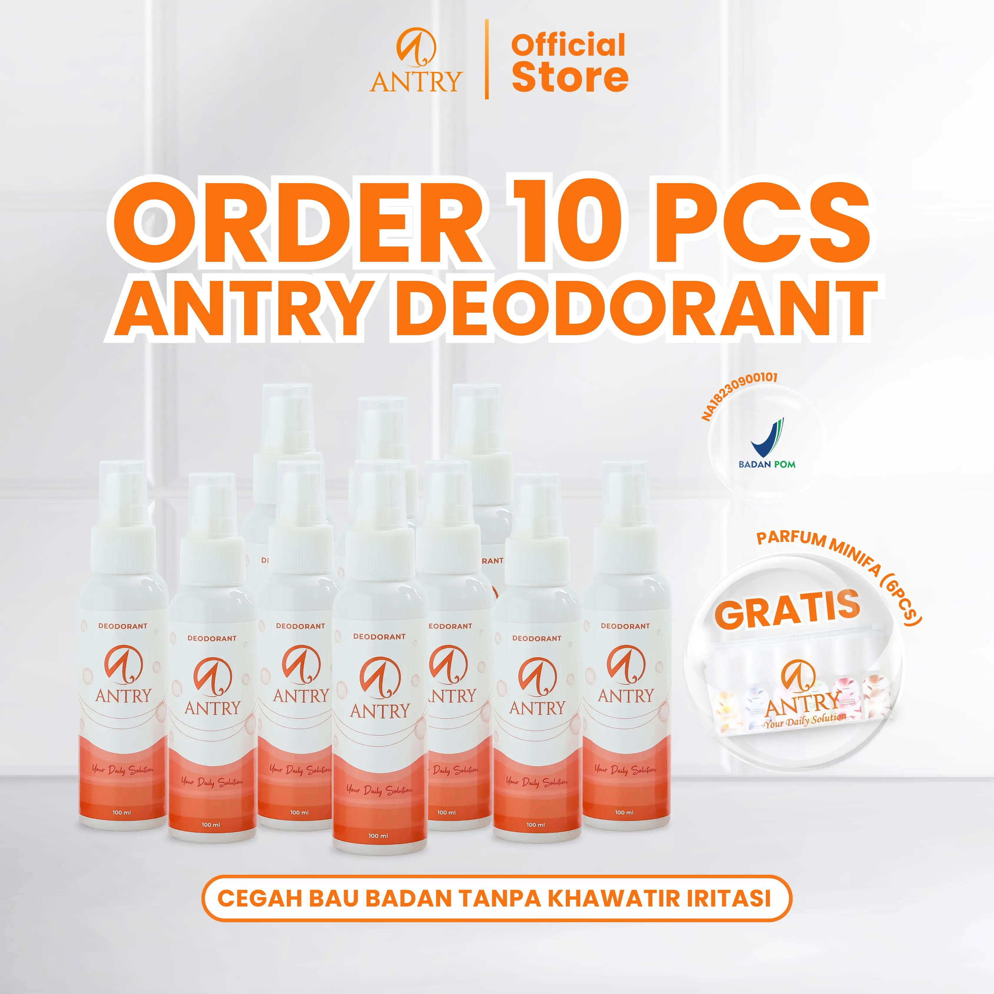 Deodorant Spray 100ml Paket Hemat Free 1Pouch  Minifa Parfum