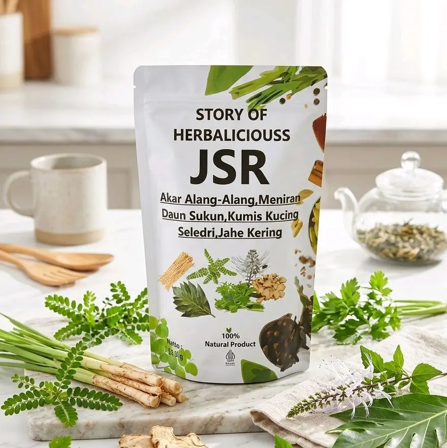 JSR AKAR ALANG-ALANG MENIRAN KUMIS KUCING DAUN SUKUN SELEDRI JAHE REMPAH JSR storyofherbalicious