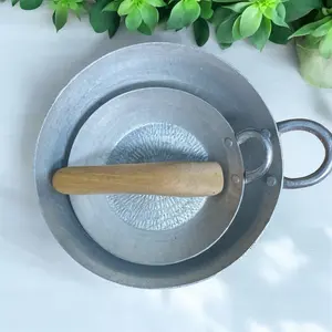 Cobek Kuping Alumunium Ukuran 19Cm-25Cm-30Cm  + ulekan cobek Dapur asli garut