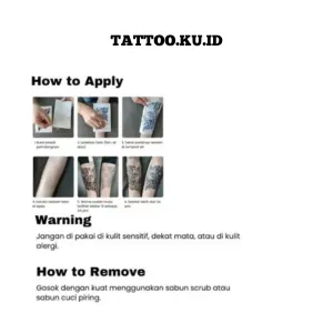 tato temporer premium semi permanen tattoo fruit ink tattoo jangkar temporary 4