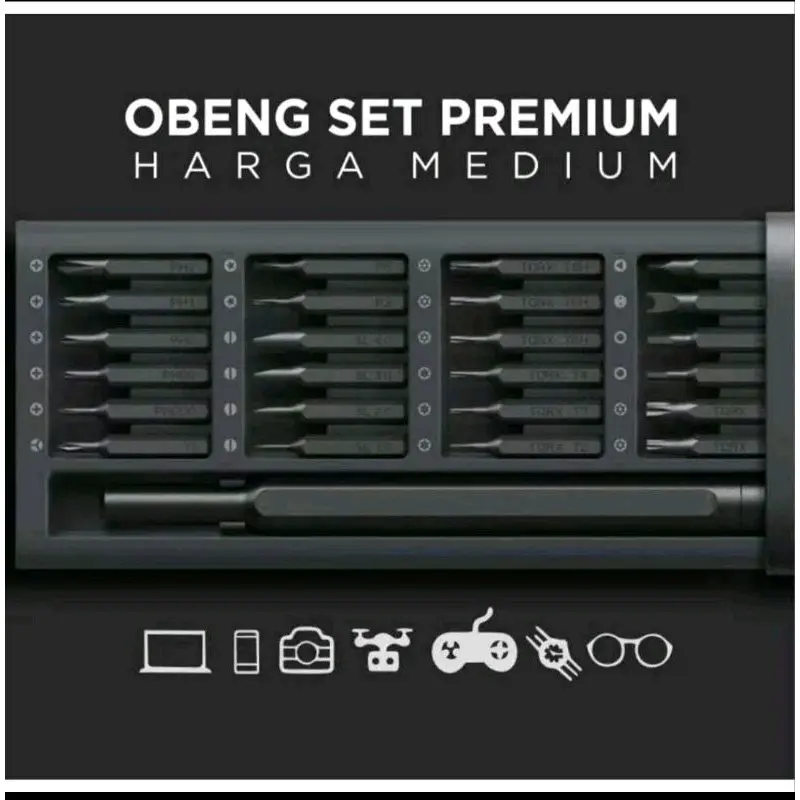 Obeng set premium 24 in1 manual magnetic screwdriver multifungsi | praktis | ekonomis 2