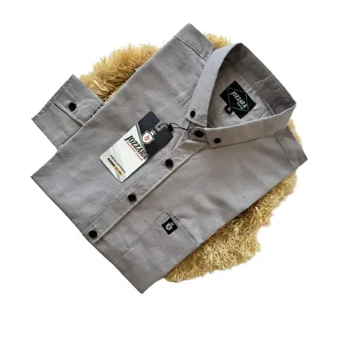 Kemeja Polos Pria Slimfit Lengan Panjang Bahan Katun Sigaret Premium Lembut Nyaman Simple Casual 2