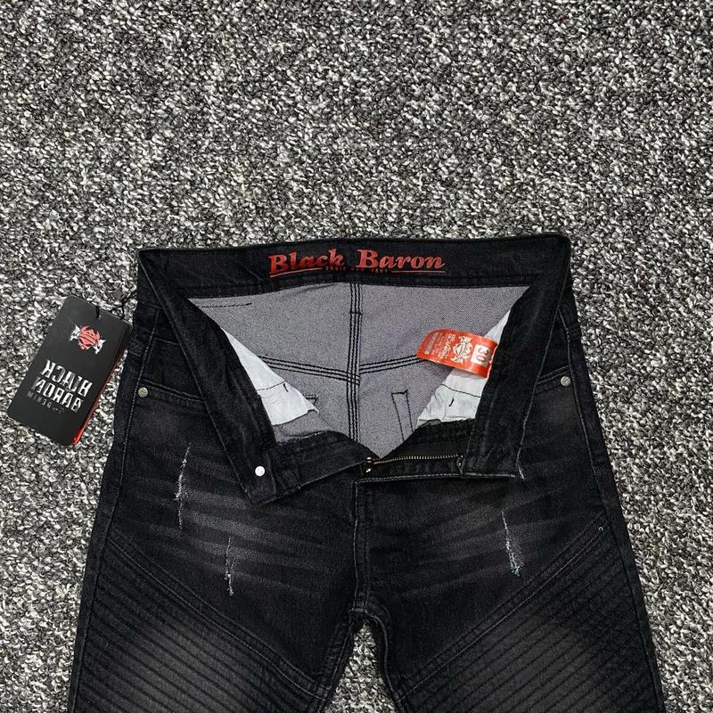 Celana Jeans Panjang BIKERS Pria Terbaru Hitam Slimfit Denim Distro Cowok Dewasa 4