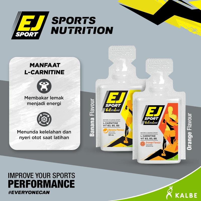 EJ Sport Orange 3 Pack - Energy Gel + Free Gift 6