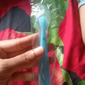 LULU BABY | Sendok Silicon Bayi / Silicone Feeder Mpasi Pink Biru