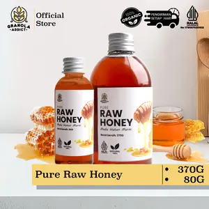 Granola Addict - Pure Raw Honey / Madu Murni (80G & 370G)