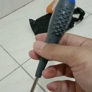 Tespen Bolak Balik Alat Deteksi Kabel Listrik dengan Induksi LED Dual dan Kepala Obeng Plus/Minus cek Kabel Putus Obeng testpen obeng 2 sisi