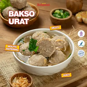 Grand Belmont Bakso Urat Premium 250g 6 pcs Daging Sapi Berkualitas Tekstur Kenyal Gurih Halal & BPOM Cocok untuk Bakso Kuah Mie Bakso Topping Mie Instan