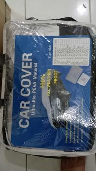 Product Review of Premium Car Cover Outdoor Protection Waterproof Sun Protection Scratch Resistant Dustproof Sarung Kereta 3 Layers All Weather Full Cover for Myvi Bezza Proton Universal Fit from f**n 1