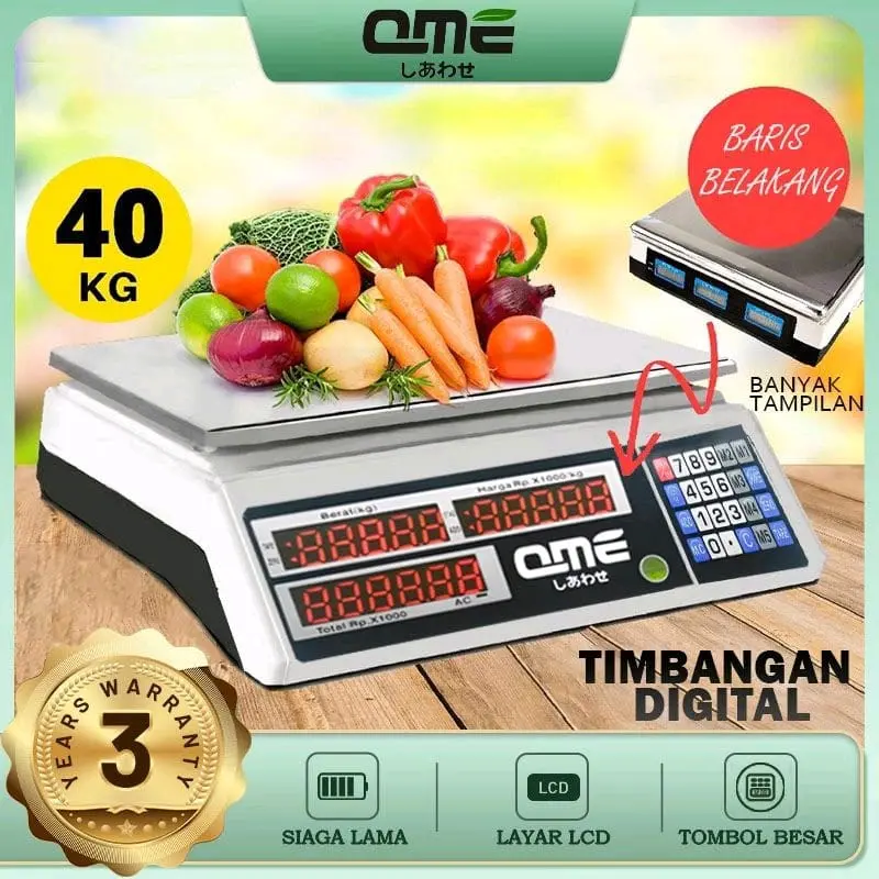 timbangan digital kapasitas 40kg