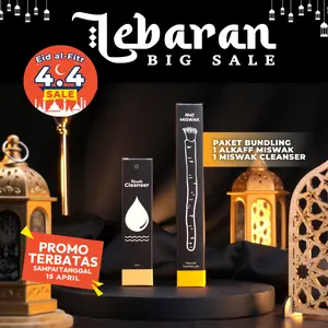 [4.4 LEBARAN BIG SALE ] - 1 ALKAFF MISWAK + 1  MISWAK CLEANSER - PROMO HINGGA 15 APRIL 2026