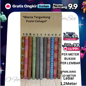 Karpet Plastik/Perlak Lantai/Meja/Karpet Lantai Per Meter Plastik Lebar 1,2 Meter Taplak - Bahan Plastik Tahan Air