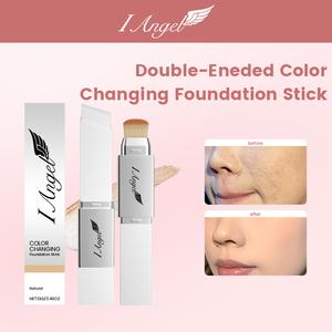 I Angel  2-in-1 Foundation Stick, White Color-Changing Foundation Stick, Skincare-Infused Foundation Stick, Balm-to-Cream Concealing Foundation Stick, 13g