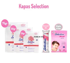 KAPAS SELECTION 35 Gr / KAPAS 50 Gr / 75 Gr / KAPAS BULAT OVAL / KAPAS TIPIS / KAPAS WAJAH MUKA 100% COTTON