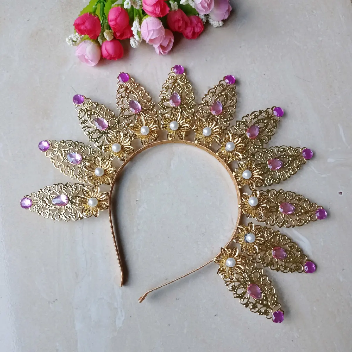 bando adat BUGIS /bando tari, karnaval, pengantin Headbands