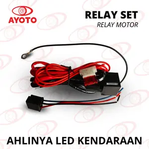 ( LIVE ) KABEL RELAY SET LAMPU MOBIL MOTOR LED & HID H4 HI LOW / BILED PROJECTOR AYOTO