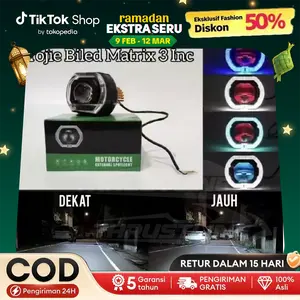 【diskon khusus live】Projie Biled Matrix 3INC Body Black Plus Kipas Pendingin High Low Putih Flat Cut