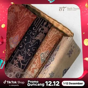 Batik Trusmi Encim 1835 Bahan Katun Premium Motif Klasik Rapi Ukuran 2x1.15 Meter Nyaman Dipakai Seharian