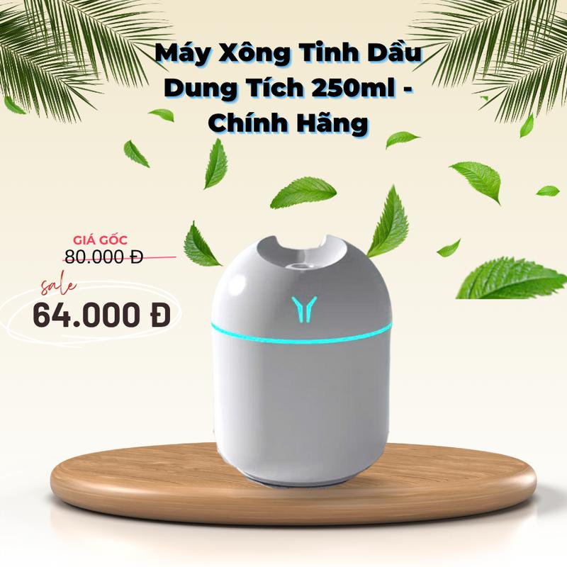 Máy xông tinh dầu phun sương khuếch tán tỏa hương thơm dùng cho phòng ngủ và xe…