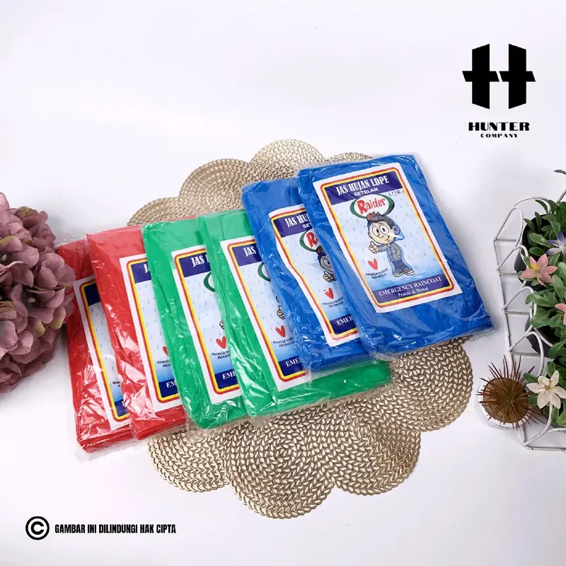 Jas Hujan Plastik LDPE HDPE Setelan Baju dan Celana - Model Terbaru 3