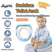 Gambar 【BELI LOKAL】Dejavu Alas Dudukan Toilet Anak Dengan Pegangan Potty Training Seat Toilet Duduk Lembut Baby Potty Toilet Training HSB805 - Biru dari Dejavu_NEW Kab. Tangerang 1 Tokopedia