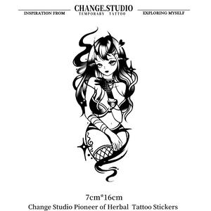 Hình Xăm Tạm Thời, Thiết Kế Cô Gái Dễ Thương, Kéo Dài Trong 15 Ngày, Không Thấm Nước Và Chống Chà Xát. Hình xăm dán