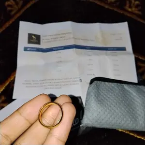 Cincin Polos Lapisan E.M.A.S Muda Asli Gratis Dompet Dan Surat Perhiasan Dari Toko