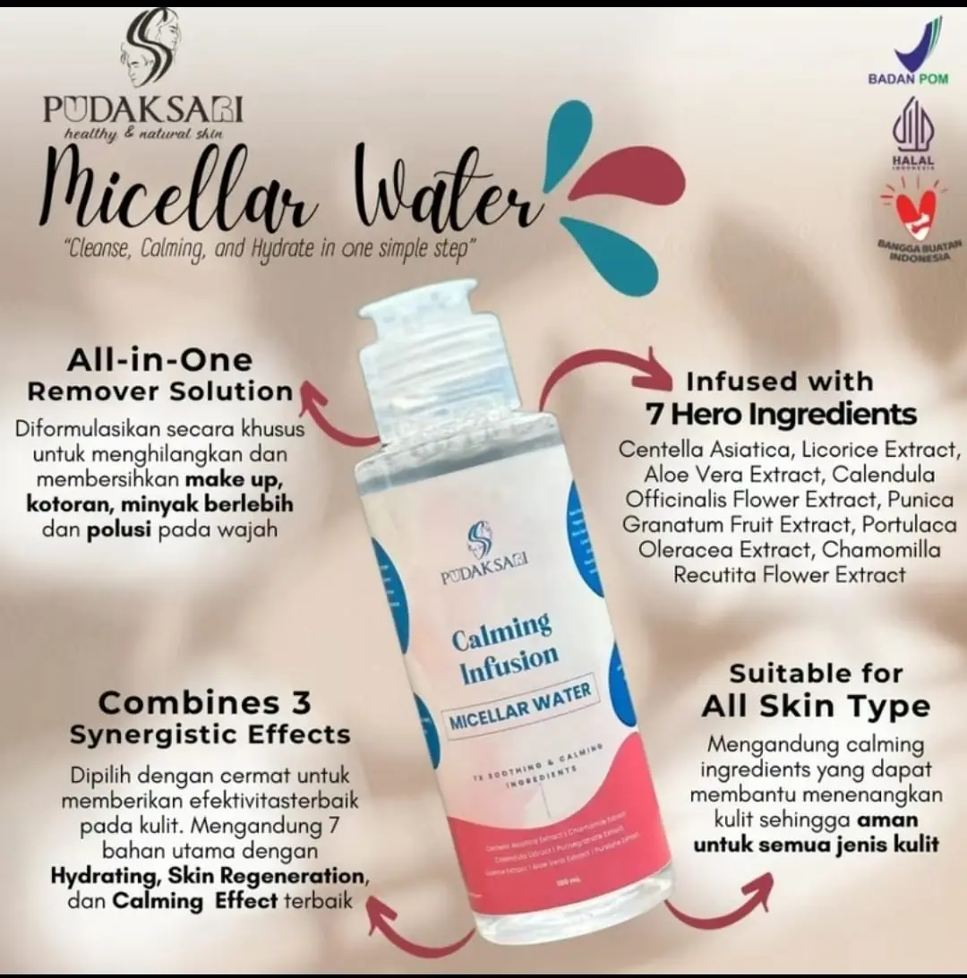 CALMING INFUSION MICELLAR WATER Remover make up wajah