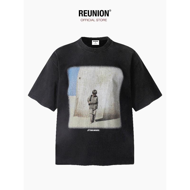 REUNION Áo Thun Washed "STAR-WARS" Tshirt, Áo Phông Grey Washed TSW5