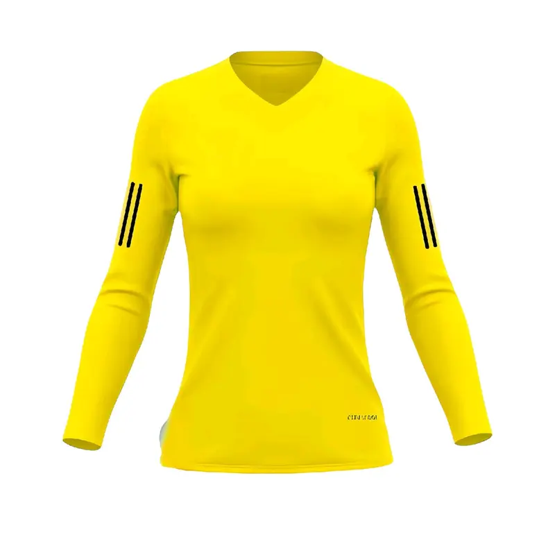 Kaos Olahraga Wanita dengan Kerah Leher V dan Body Fit - Jersey 3