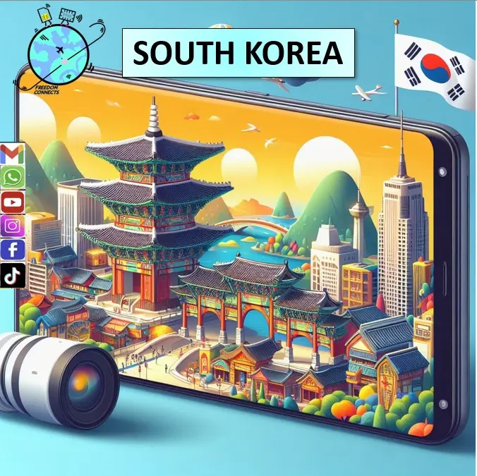 SOUTH KOREA UNLIMITED DATA SIM CARD (5GB/10GB/20GB) High Speed 4G DATA (3-30days)