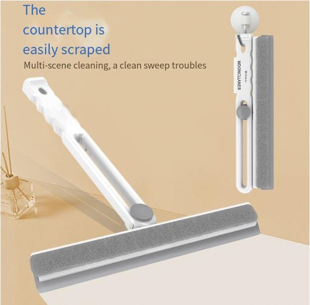 Product Introduction of Dụng Cụ Vệ Sinh Cầm Tay Có Thể Gập Lại Dụng Cụ Cạo Kính, Chổi Lau Gương Phòng Tắm Đa Chức Năng, Cần Gạt Nước Kính Xoay 360 ° 8