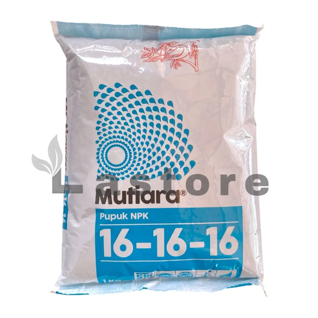 Pupuk Meroke NPK MUTIARA 16-16-16 1 Kg Kemasan Pabrik Kalium