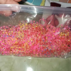 FREE POUCH - 1000PCS IKAT RAMBUT KARET JEPANG ANAK MODEL KOREA / IKAT RAMBUT ELASTIS / IKAT RAMBUT ANAK KOREA