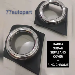 Ring Chrome Plus Cover Foglamp Triton 2015 sampai 2018 Set kanan kiri