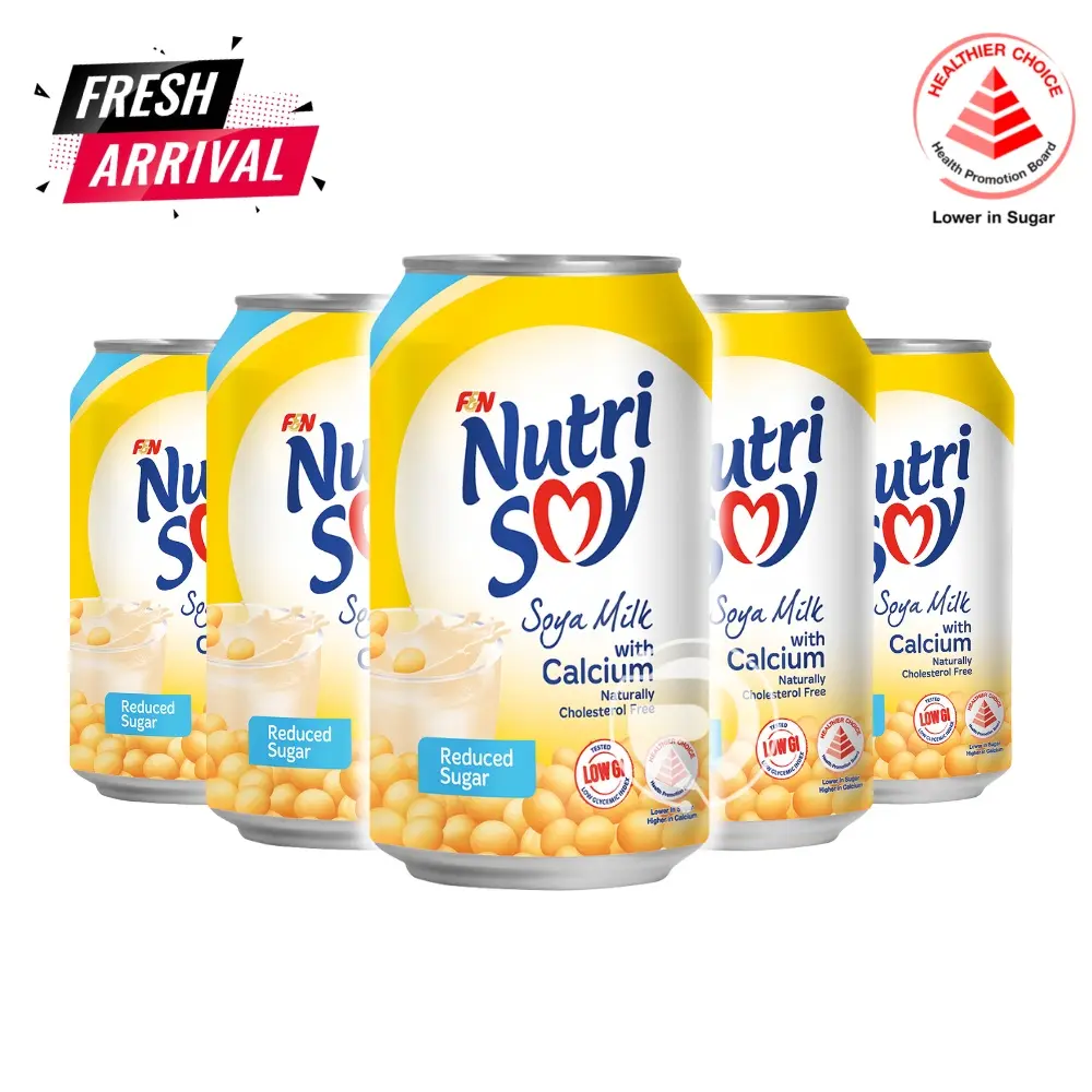 F&N NutriSoy Reduced Sugar (300ml x 24 Cans)