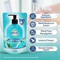 Gambar Norvus x Mommy Wongndeso - Sabun Cuci Tangan Essential Eucalyptus Refill 3x 410ml dari Norvus Indonesia Kota Administrasi Jakarta Barat 2 Tokopedia