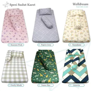 Sprei 90x200 Seprei Single No 4 90x200x15 - 90x200x20 Sudut Karet