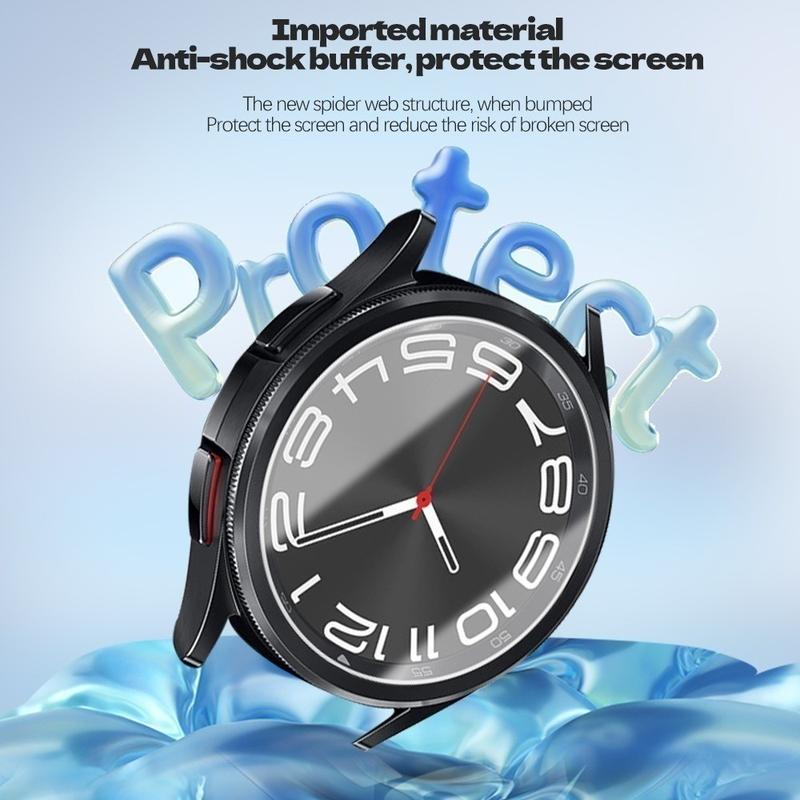 Product Introduction of Tempered Glass for Samsung Galaxy Watch 7 Ultra/Watch 7 6 5 4 40mm 44mm 47mm HD Screen Protector Anti-Scratch Clear Protective Film 14