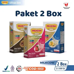(Paket 2 Box) Milkcow Susu Sapi Bubuk Tinggi Kalsim Dairy Milk