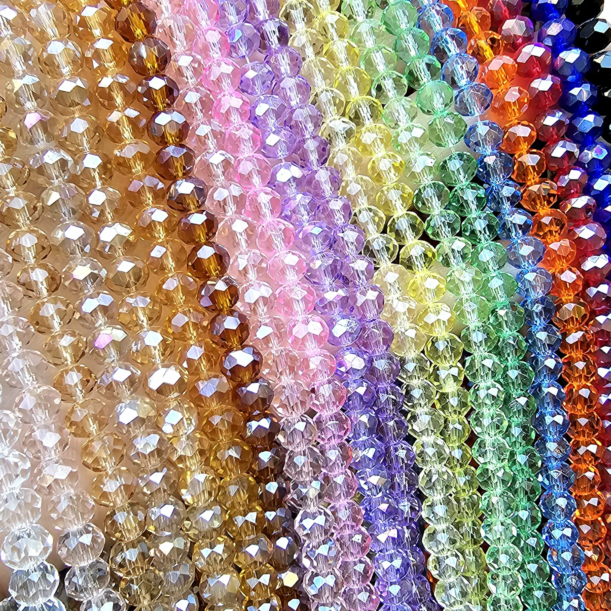 Manik Manik Crystal Kristal Ceko 6mm 8mm Bahan DIY - BH129
