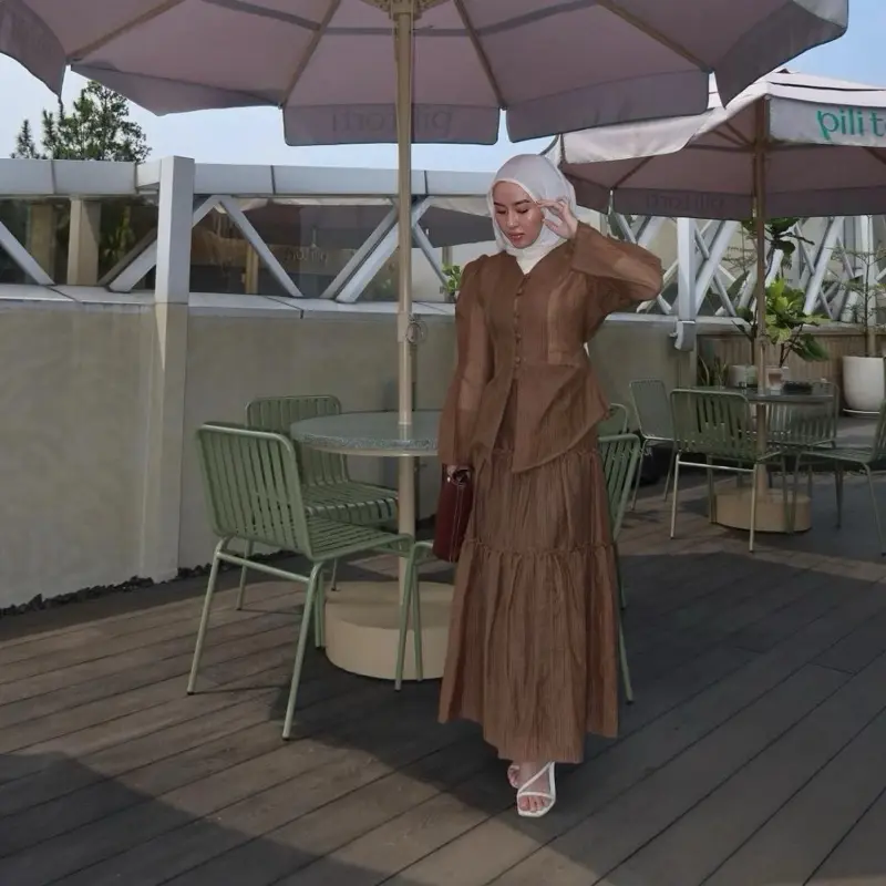 (NON LACE) SHEA FLARE ONE SET | One set | Setelan Atasan Rok