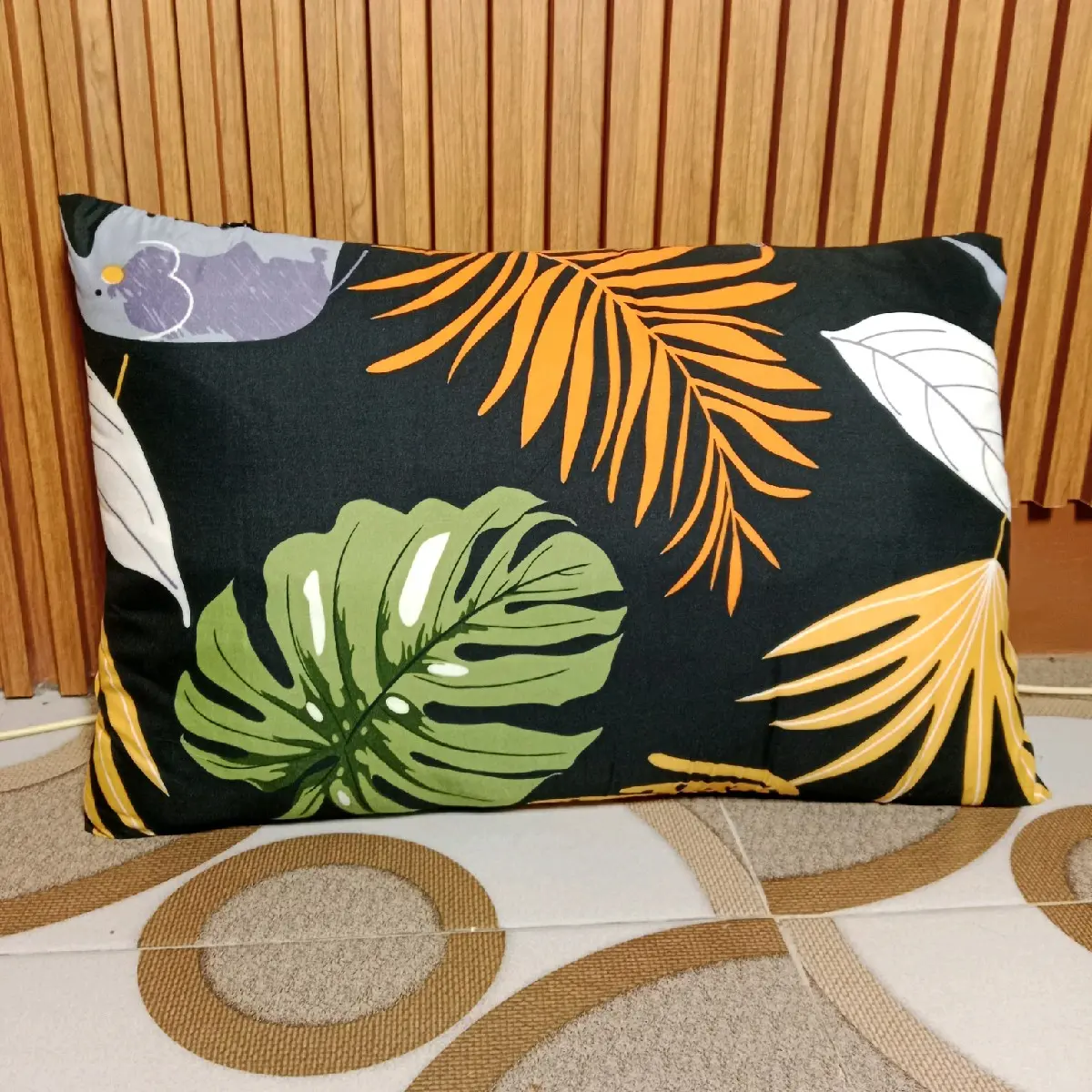 sarung bantal besar uk 45x65 pakai resleting katun dispers