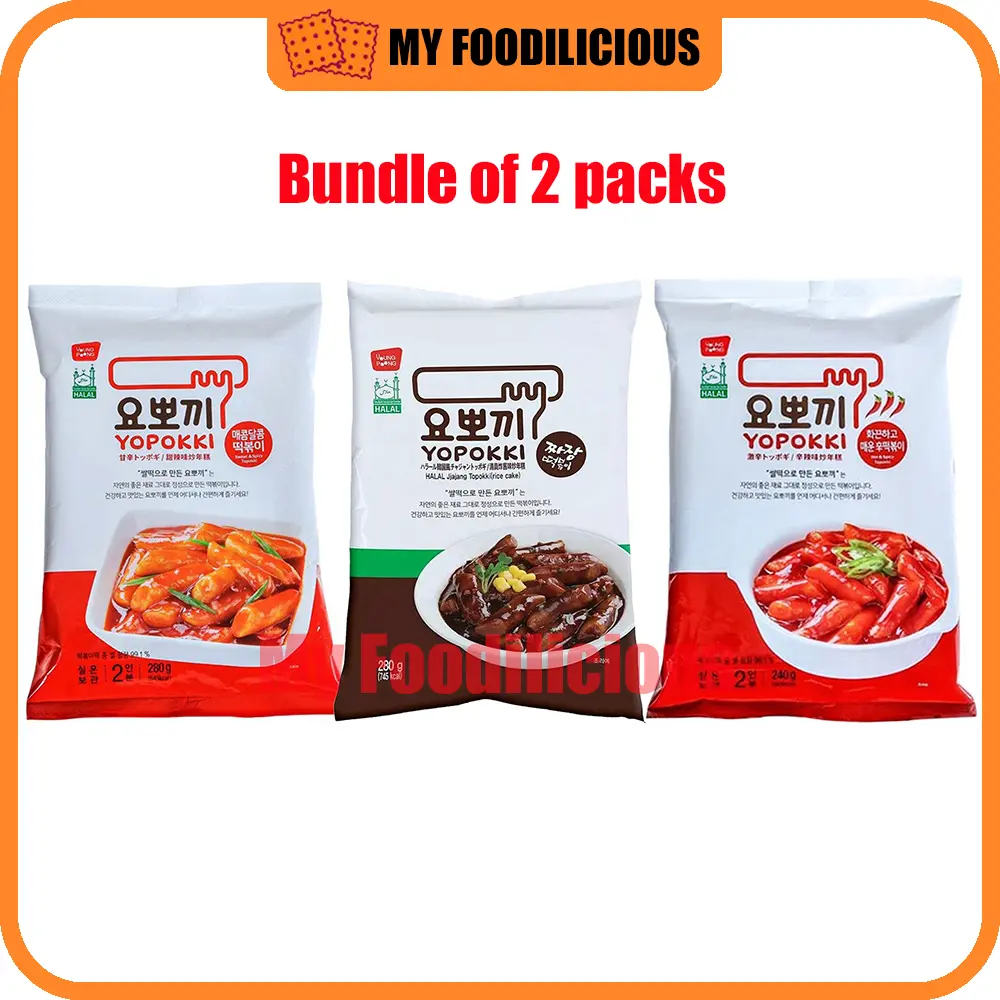 <SG Ready Stock>Young Poong Yopokki Pouch 280g HALAL Original/ Spicy/Jjajang