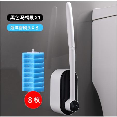 Product Introduction of SG READY STOCK Disposable toilet brush Long handle toilet cleaning brush Toilet bathroom cleaning Bathroom Long Handle 30